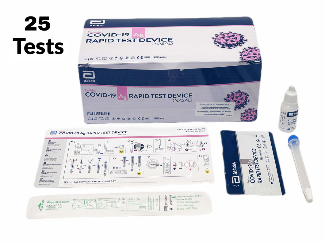 Abbott - Panbio COVID-19 Antigen Rapid Test (25 Tests/ Box)